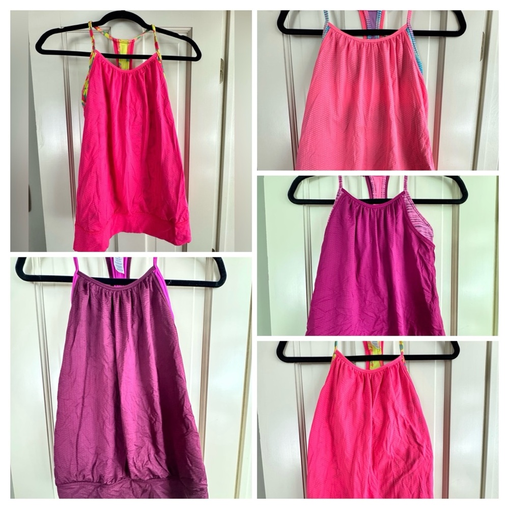 Girls Ivivva by Lululemon Double Dutch Tanks - LOT OF 5!
